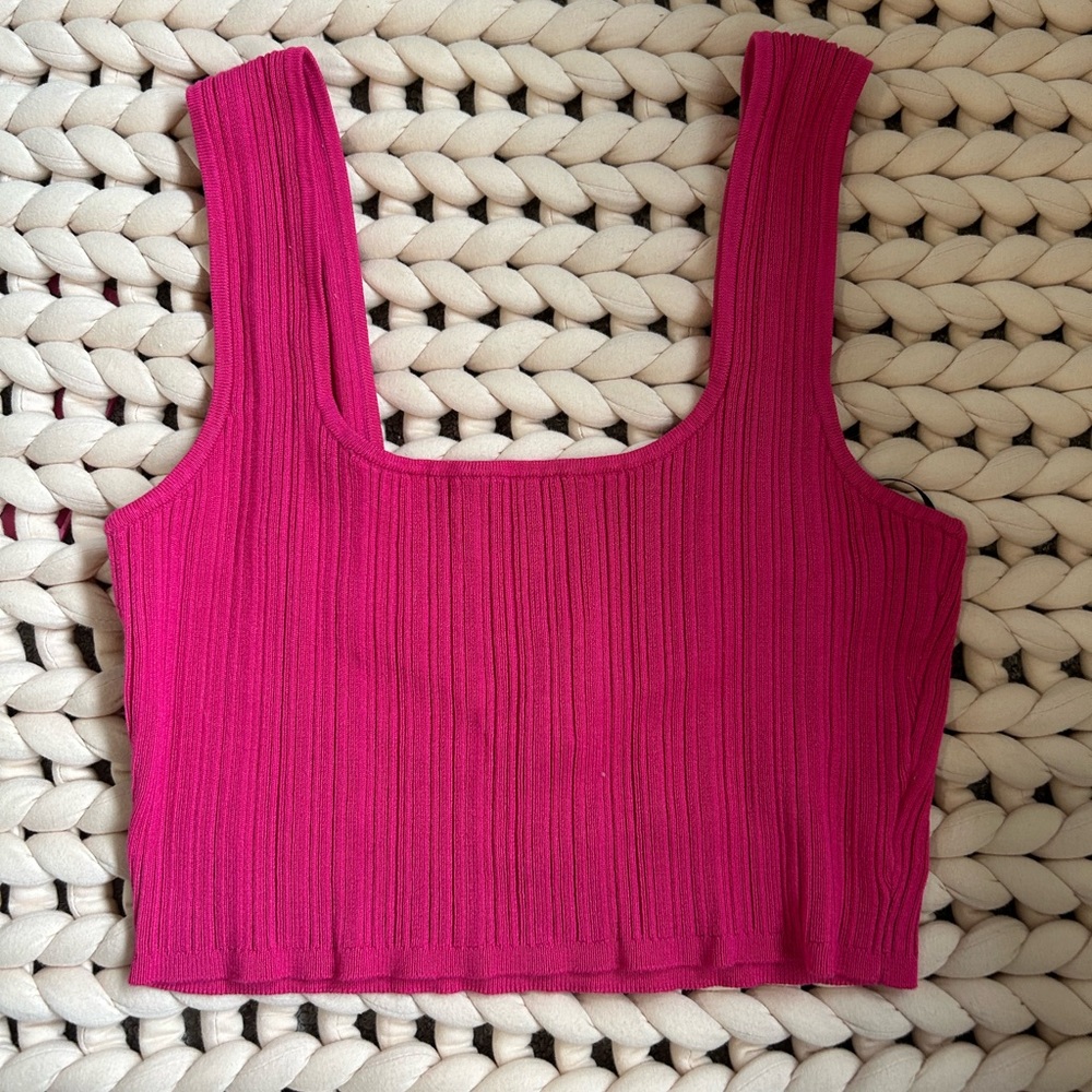 Pink crop top